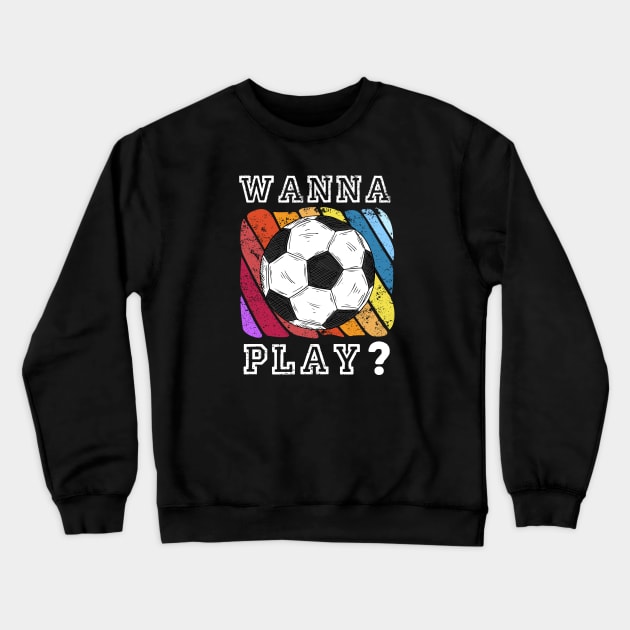 Retro Soccer Crewneck Sweatshirt by footballomatic